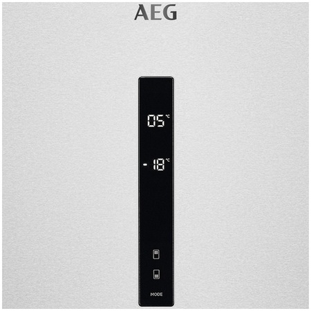 Хладилник с фризер AEG RCB646E3MX, 461 л, NoFrost, Touch control, Клас A++, В 192 см, Inox