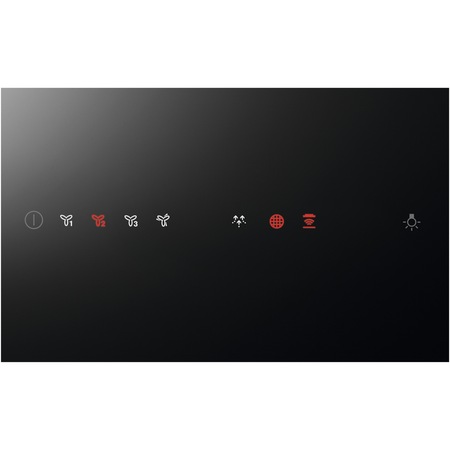 Hota decorativa AEG DIE5961HG, Putere de absorbtie 700 mc/h,1 motor, Conectivitate plita, Touch control, 90 cm, Inox/Negru