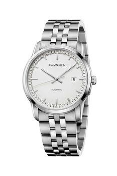 CALVIN KLEIN, Ceas automatic din otel inoxidabil, Argintiu CALVIN KLEIN, Ceas automatic din otel inoxidabil, Argintiu