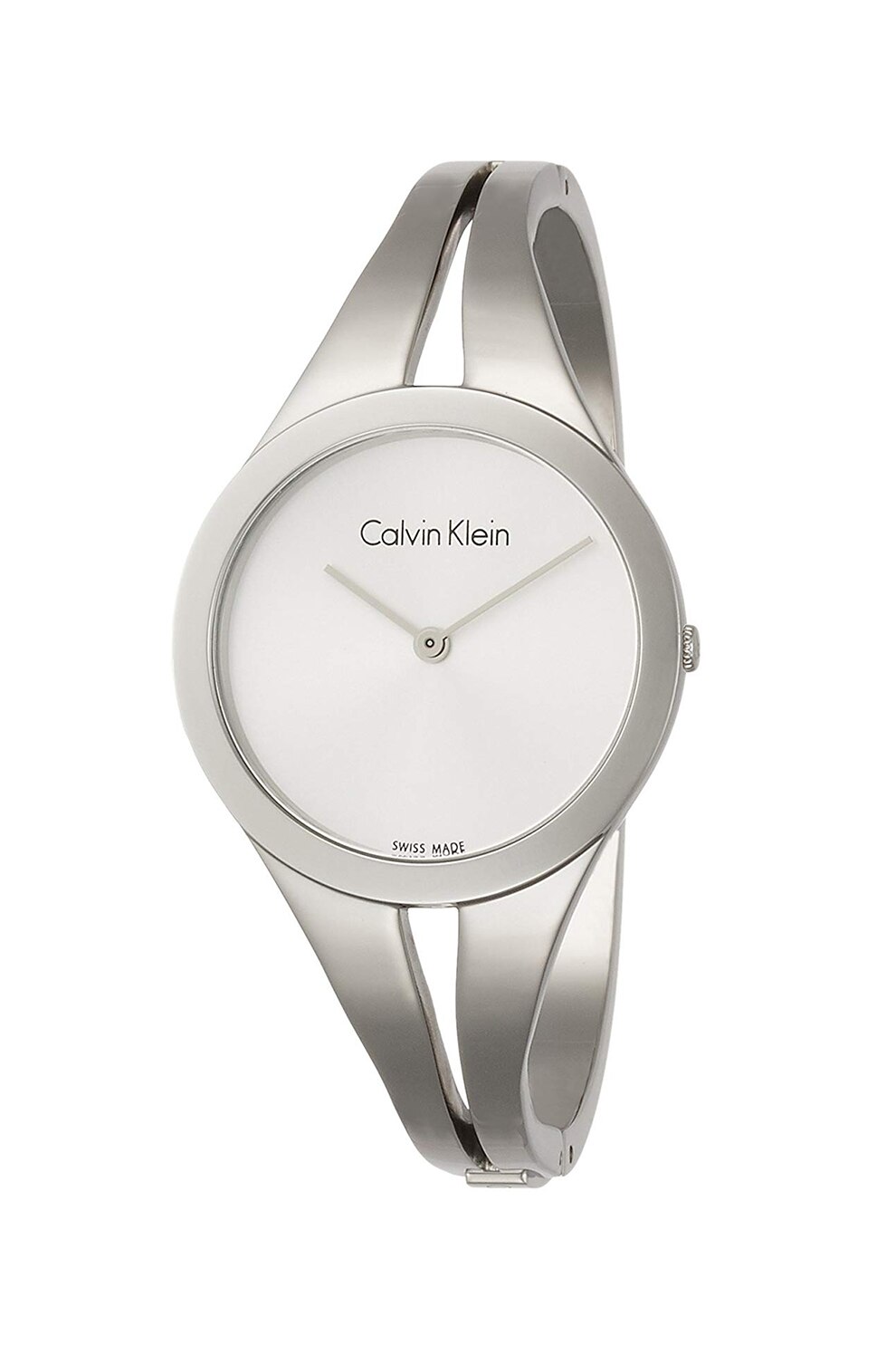 CALVIN KLEIN, Ceas rotund analog, Argintiu