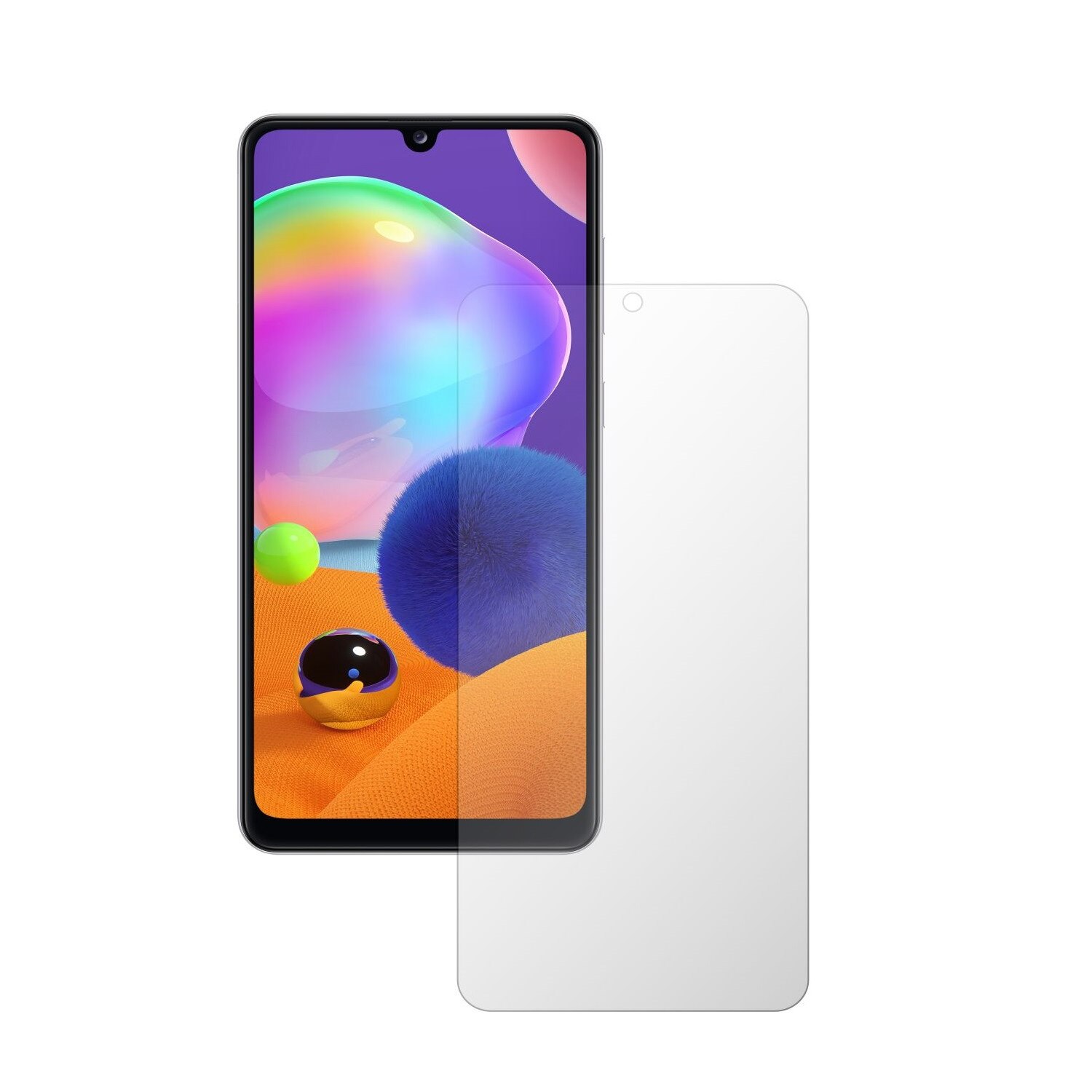 Set 2X Folie Protectie Ecran Invisible Skinz HD pentru Samsung Galaxy A31 - Folie Siliconica Ultra-Clear cu Acoperire Totala, Adeziva si Flexibila