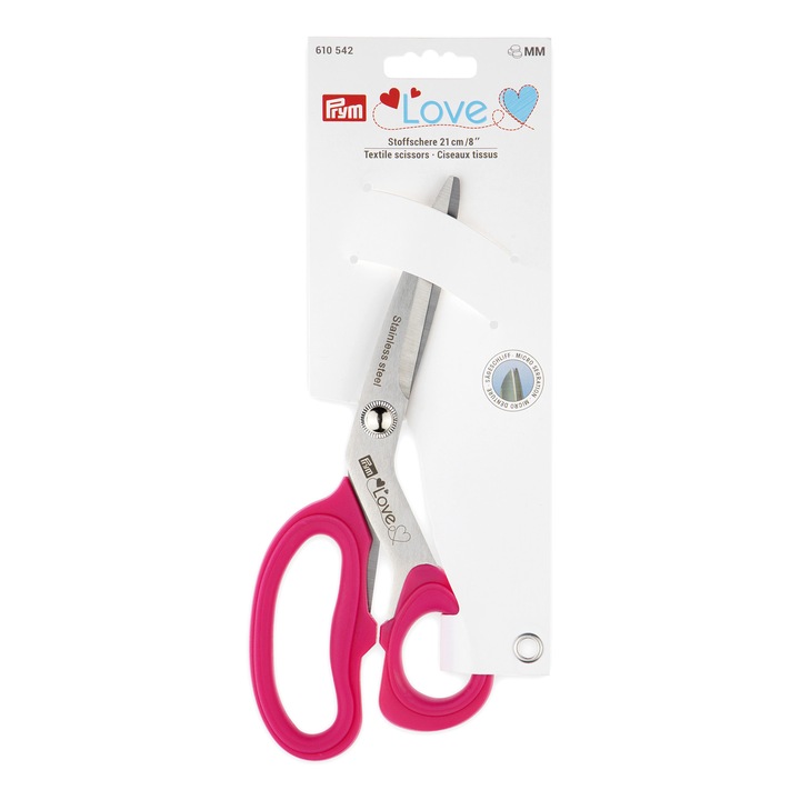 Foarfeca croitorie cu microsertizatii, Prym Love