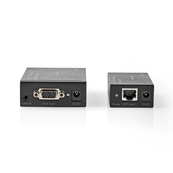 Prelungitor VGA Nedis, + audio prin cablu UTP, distanta 300 metri, cablu Cat 5e si Cat 6, rezulutie 1920x1280 Prelungitor VGA Nedis, + audio prin cablu UTP, distanta 300 metri, cablu Cat 5e si Cat 6, rezulutie 1920x1280