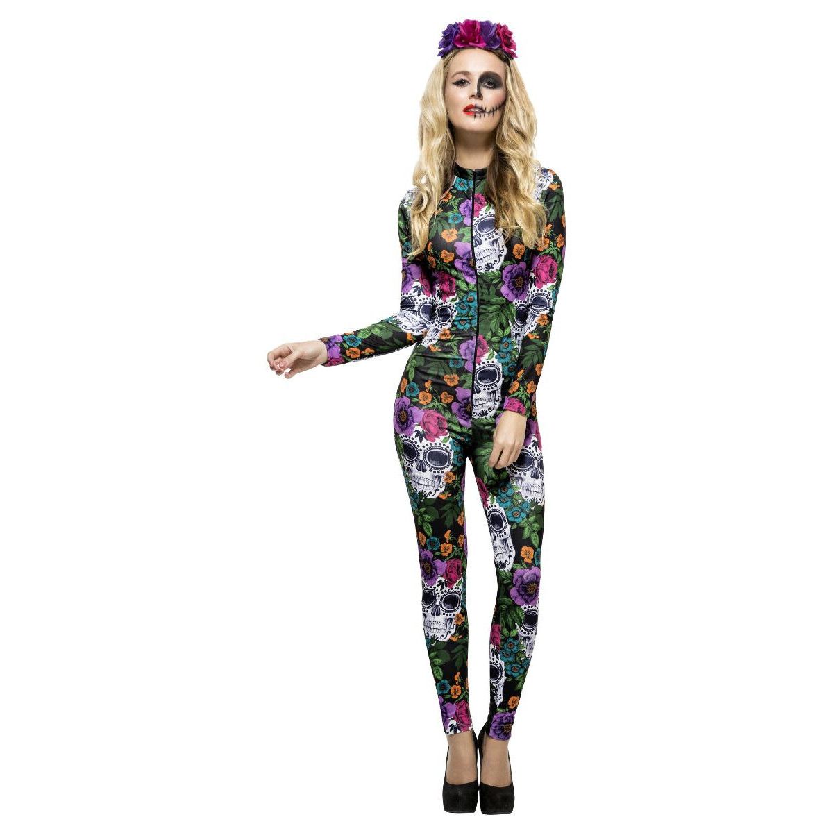 Costum salopeta schelet, marimea L, Smiffy