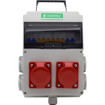 Tablou Santier 10L IP66 Echipat T2x32+M4x16, Comtec Tablou Santier 10L IP66 Echipat T2x32+M4x16, Comtec