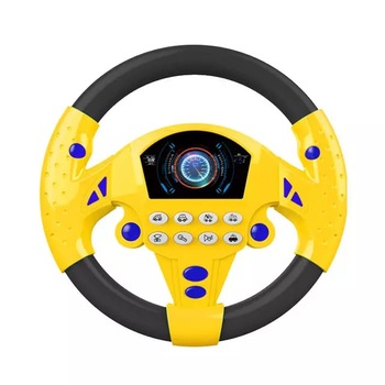 Volan de jucarie cu ventuze, Galben, 3 ani+ Volan de jucarie cu ventuze, Galben, 3 ani+