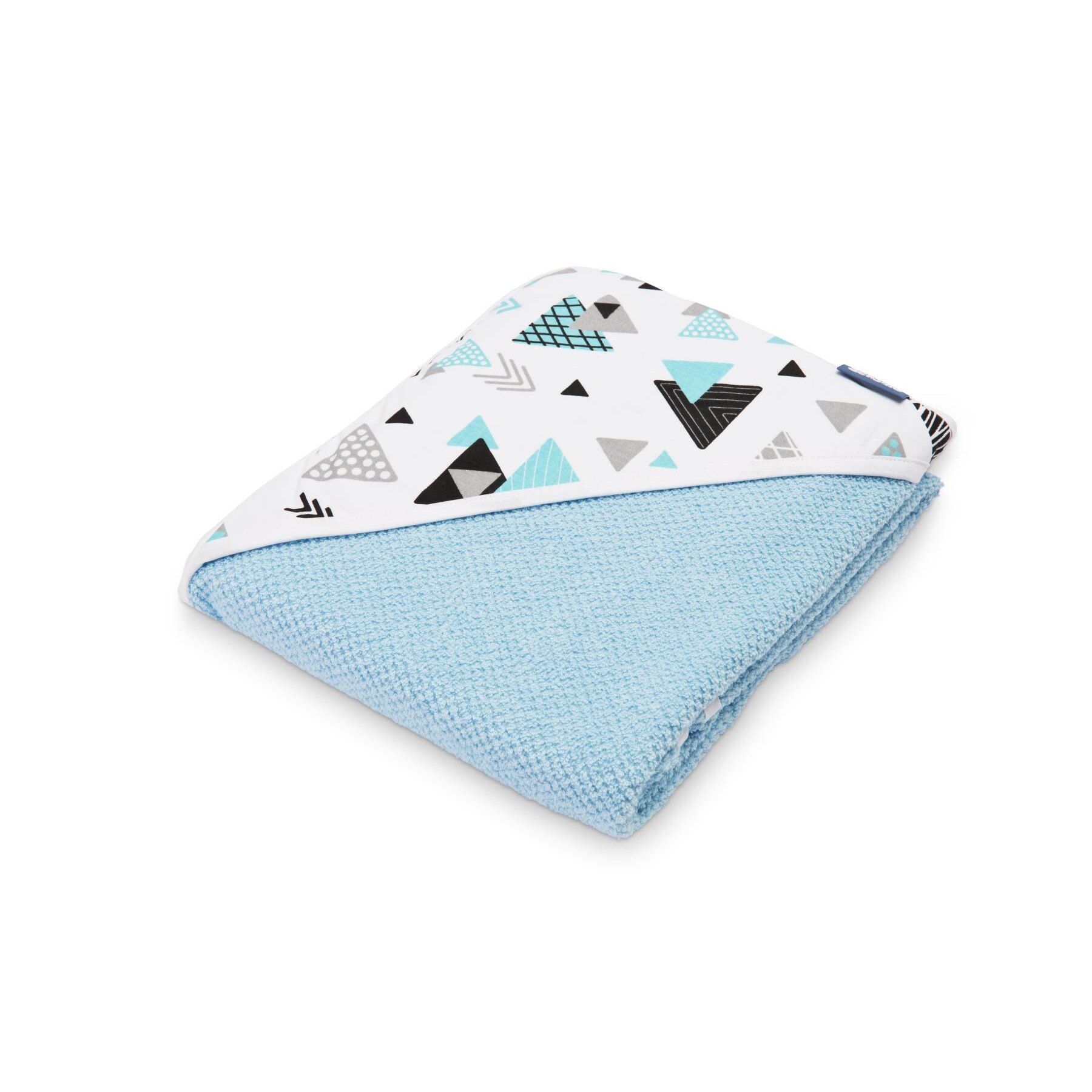 Prosop de bumbac cu gluga Sensillo KREPA 100x100 cm Albastru