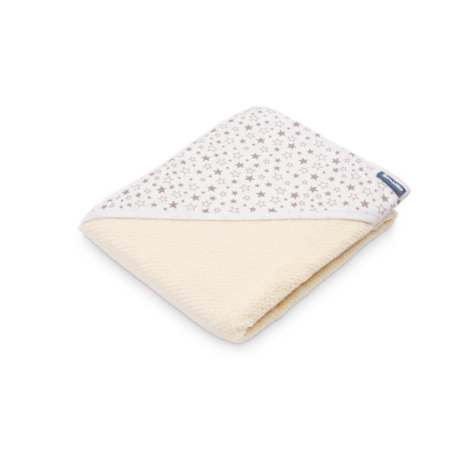 Prosop de bumbac cu gluga Sensillo KREPA 100x100 cm Bej