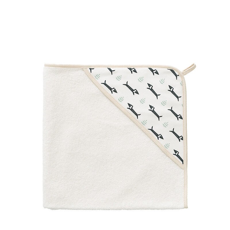 Prosop Fresk, 75x75 cm, din bumbac organic, cu model Dachsy