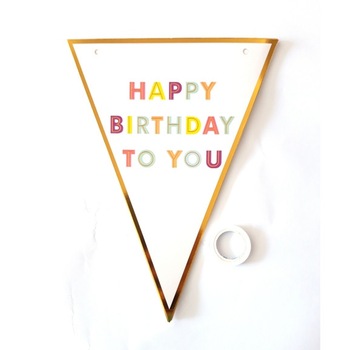 Ghirlanda cu stegulete, Happy Birthday, colorata Ghirlanda cu stegulete, Happy Birthday, colorata