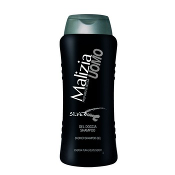 Gel de dus – sampon energizant Malizia uomo Silver 250ml Gel de dus – sampon energizant Malizia uomo Silver 250ml