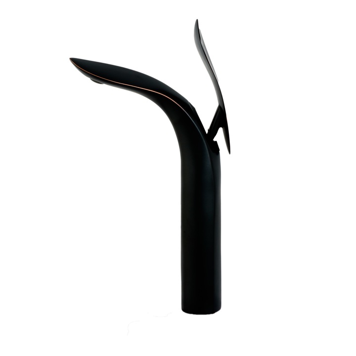 Baterie lavoar TRENDY S, montare pe blat, negru antichizat