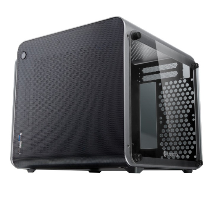 Компютърна кутия Raijintek METIS EVO TG, Mini ITX, Без захранващ блок, ITX, Silver