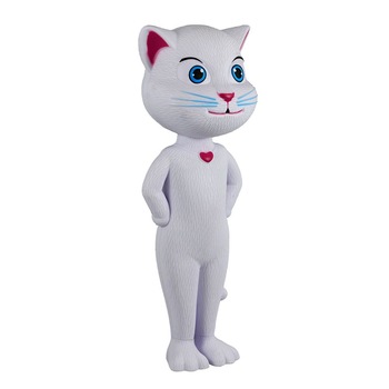 Jucarie Talking Angela, pisica inteligenta vorbitoare, 28 cm Jucarie Talking Angela, pisica inteligenta vorbitoare, 28 cm