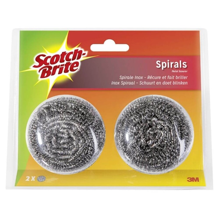 Домакински гъби SCOTCH BRITE, Тип Spira, 2 бр./компл., блистер