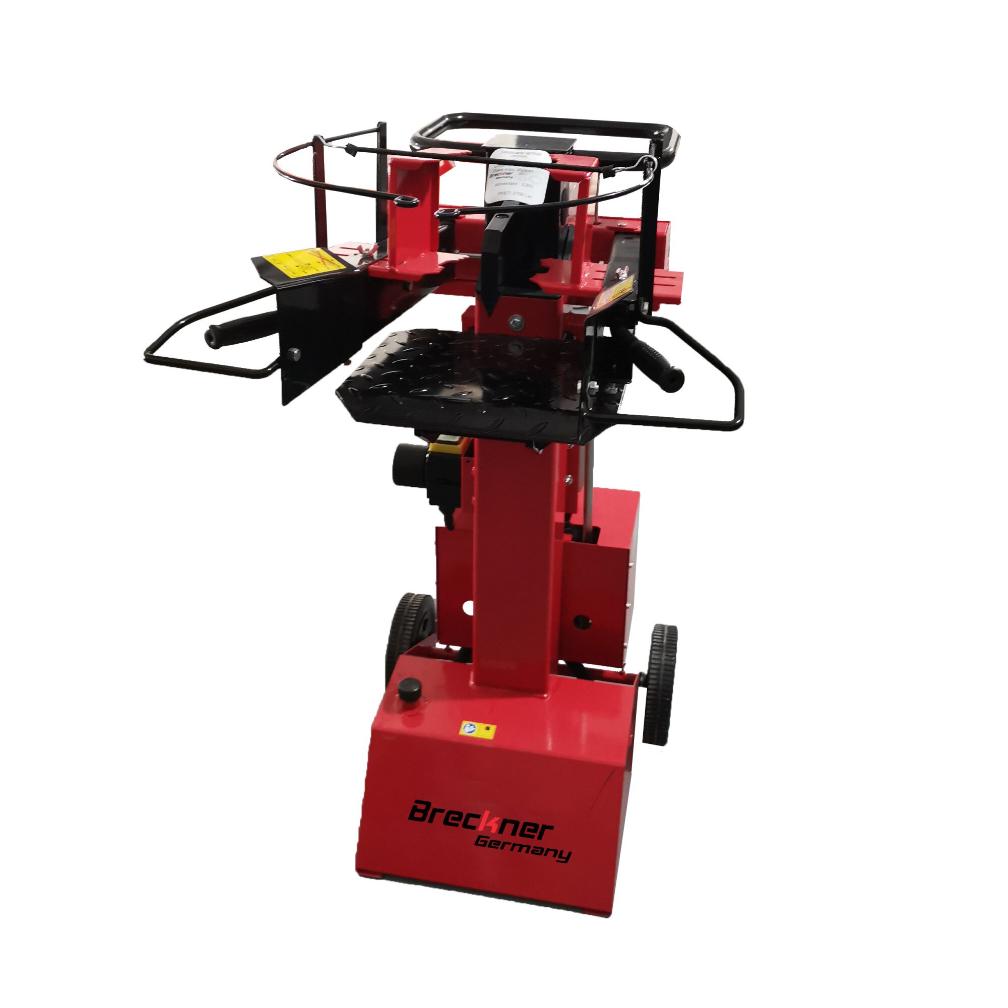 Despicator de busteni vertical monofazat Breckner DB 8-50-VM, 3000 W, presiune 8 Tone, lungime max bustean 50 cm, grosime max bustean 35 cm, 98 kg