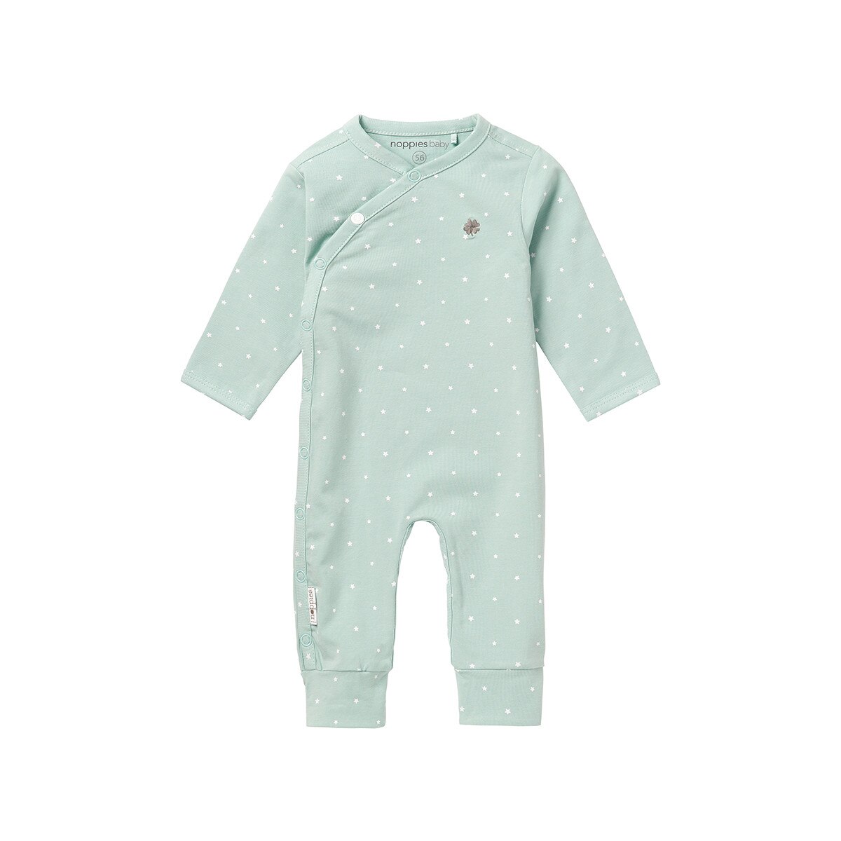 Salopeta bebe, Noppies, bumbac organic, Lou, verde, 68 cm