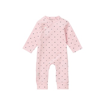 Salopeta bebe, Noppies, bumbac organic, Nemi, roz, 56 cm Salopeta bebe, Noppies, bumbac organic, Nemi, roz, 56 cm