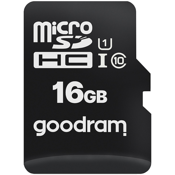 Карта памет microSD Goodram, 16GB, UHS I, Клас 10, M1A0-0160R12