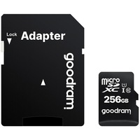 Card de memorie microSDXC Goodram 256GB,UHS I,cls 10 + adaptor, M1AA-2560R12