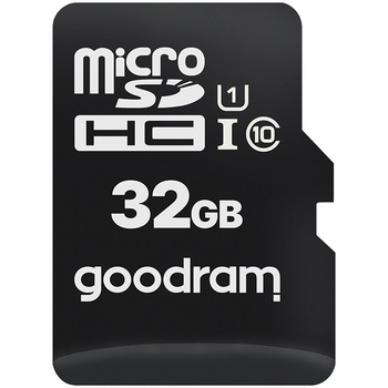 Card de memorie microSDHC Goodram 32GB,UHS I,cls 10, M1A0-0320R12 Card de memorie microSDHC Goodram 32GB,UHS I,cls 10, M1A0-0320R12