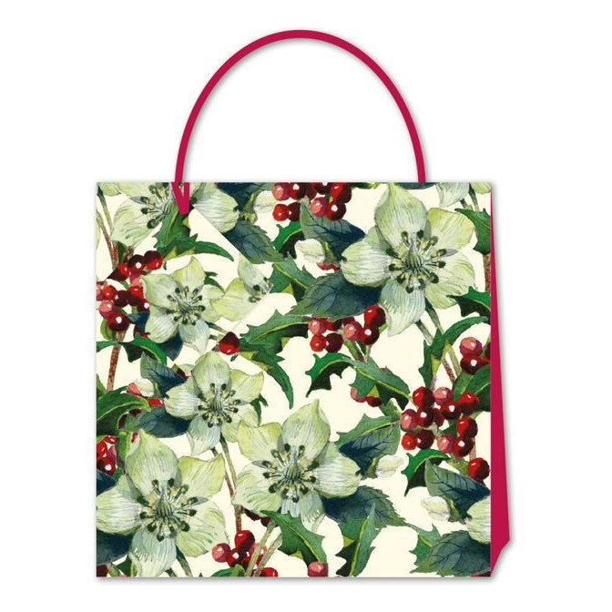 Punga de cadou mica-Emma Bridgewater-Hellebores & Holly, Cu model
