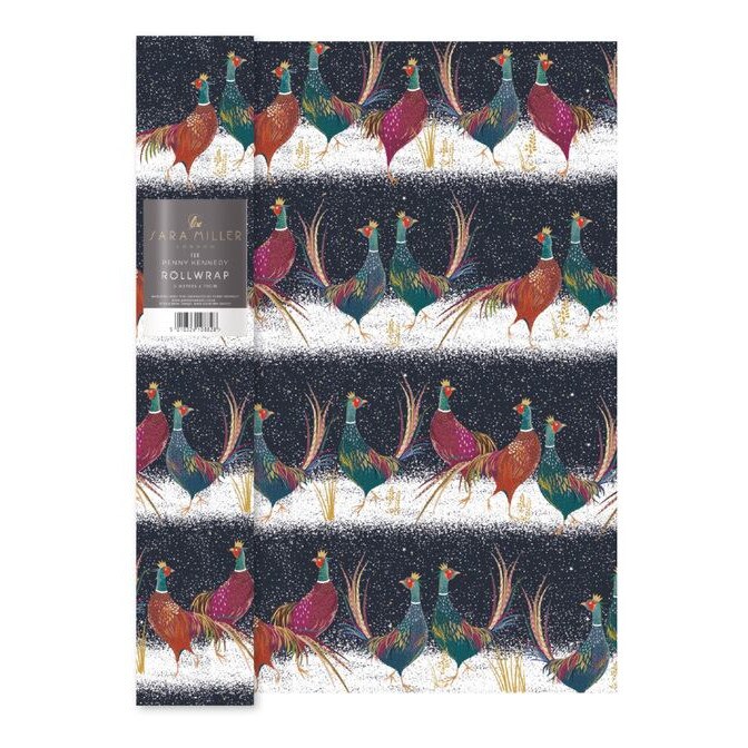 Hartie de impachetat-Sara Miller-Pheasants, Cu model