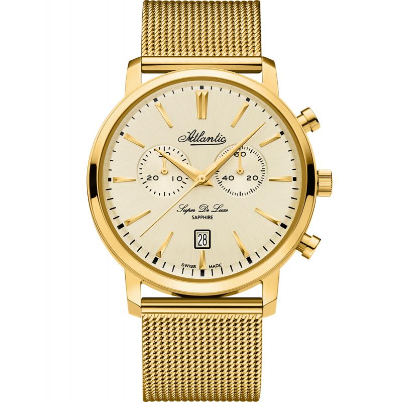 Ceas barbatesc Atlantic 64456.45.31 Quartz Auriu