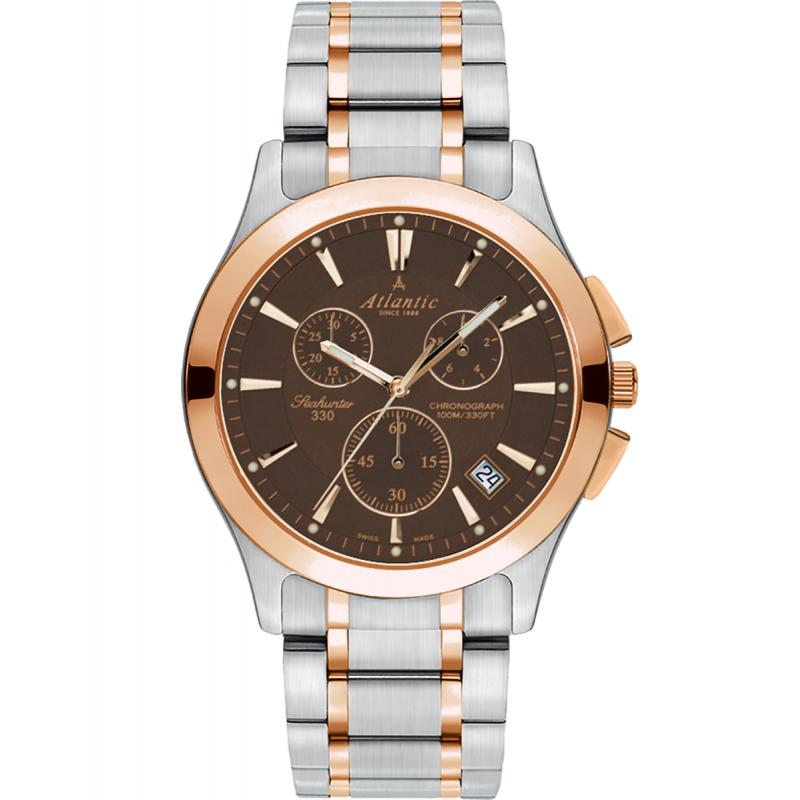 Ceas barbatesc Atlantic 71465.43.81R Quartz Rose gold, Argintiu