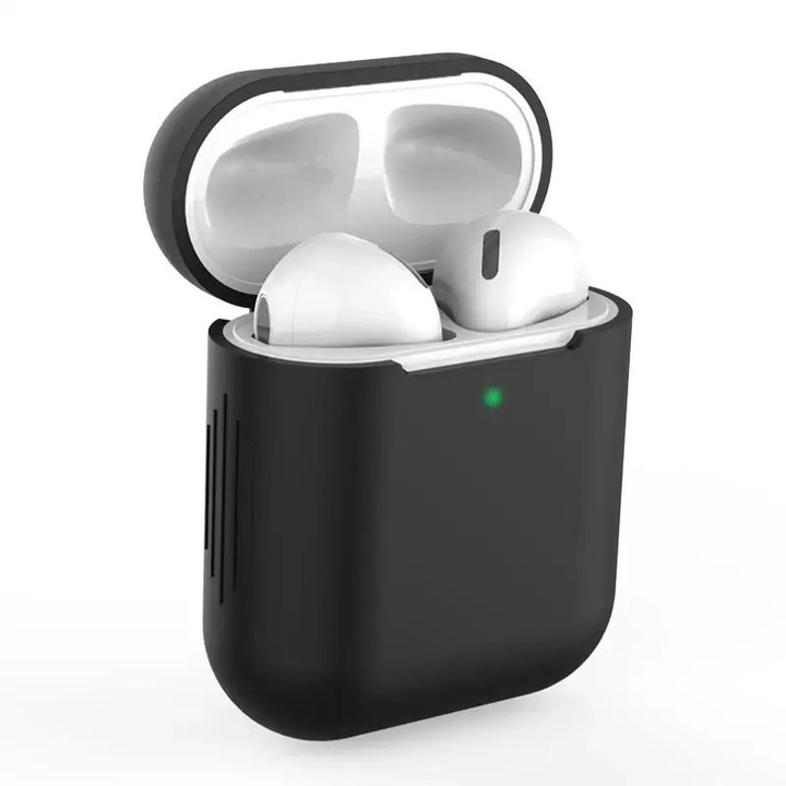 Carcasa Tech-Protect Icon compatibila cu Apple AirPods Black