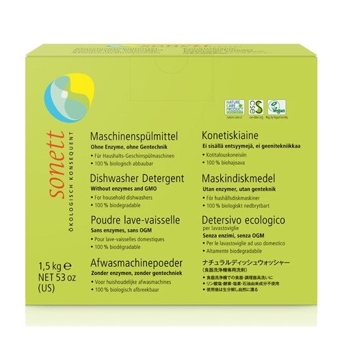 Detergent ecologic praf pt. masina de spalat vase, Sonett, 1.5kg