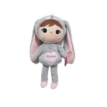 Papusa personalizata Metoo Iepuras pink, 50 CM Papusa personalizata Metoo Iepuras pink, 50 CM