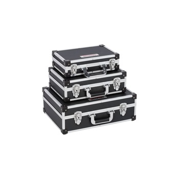Set genti aluminiu pentru scule, KREATOR, 3 piese, negru Set genti aluminiu pentru scule, KREATOR, 3 piese, negru