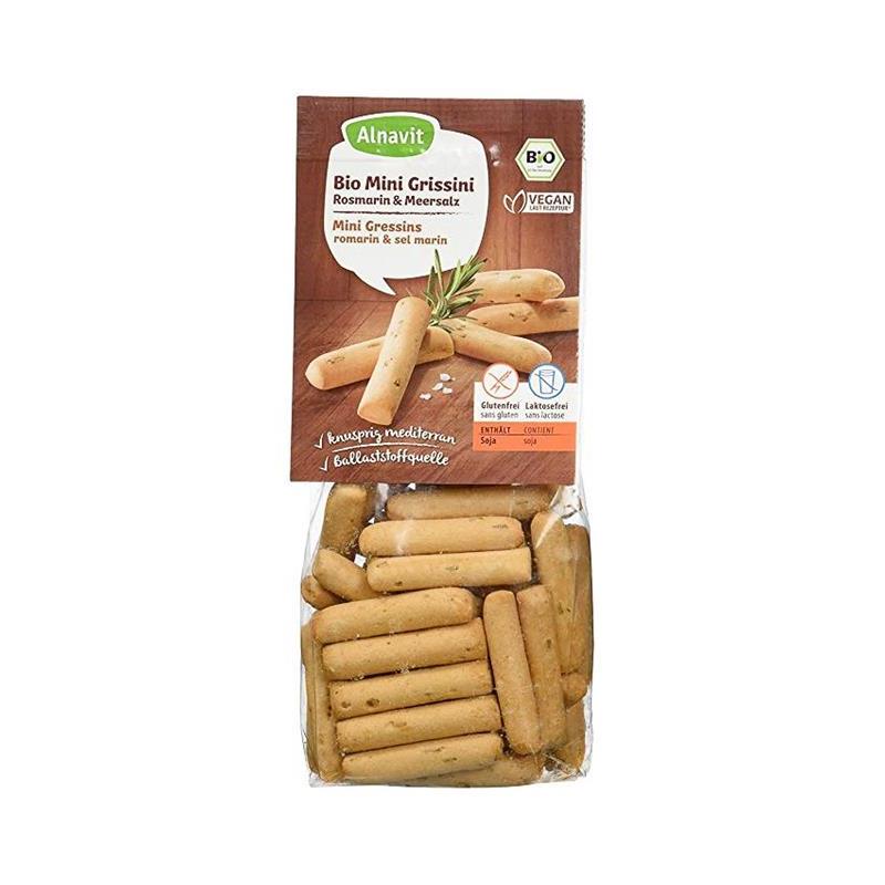 Mini Grisine cu Rozmarin si Sare De Mare Bio 100gr Alnavit