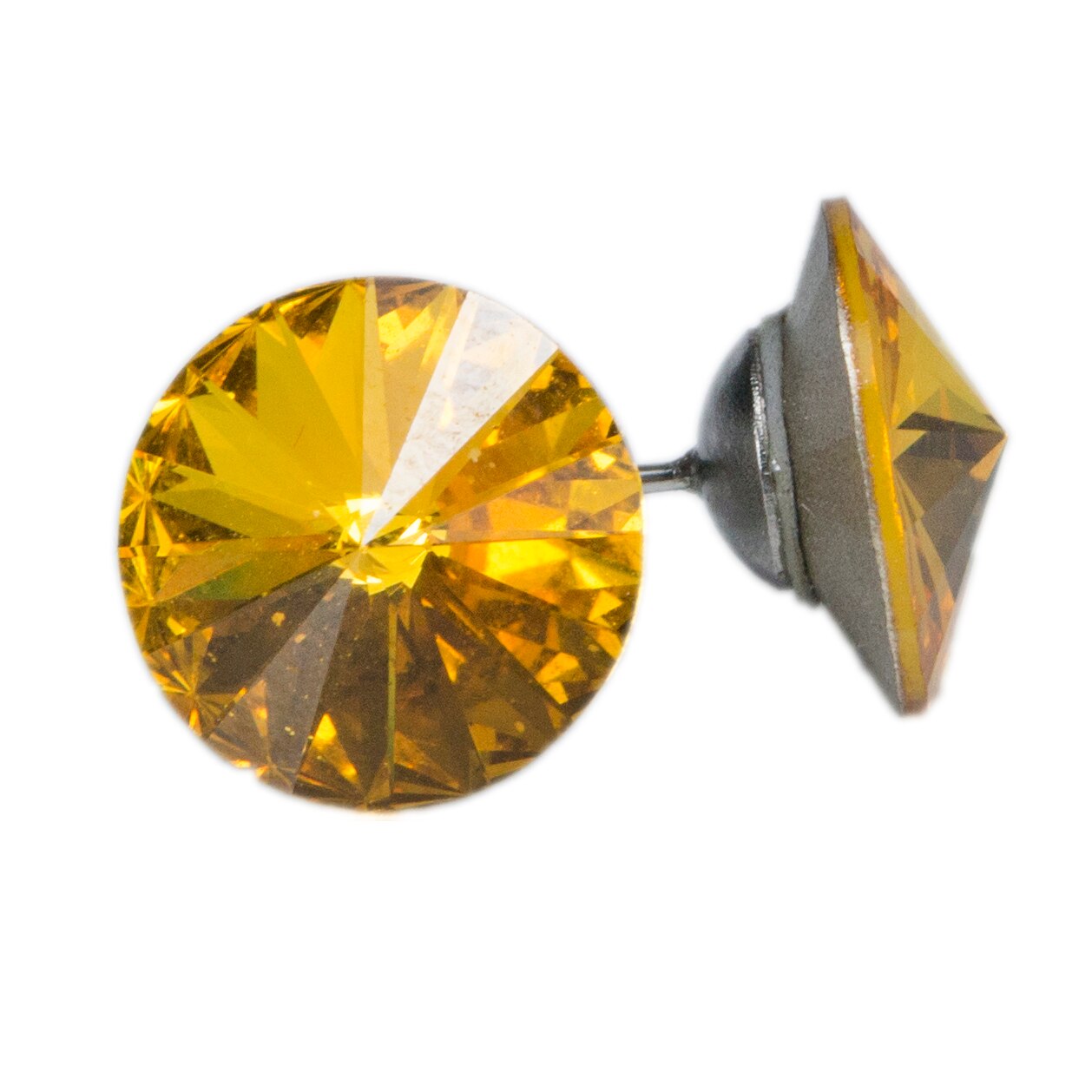 Cercei Rivoli ss48, Miidefloriart - galben - model 19