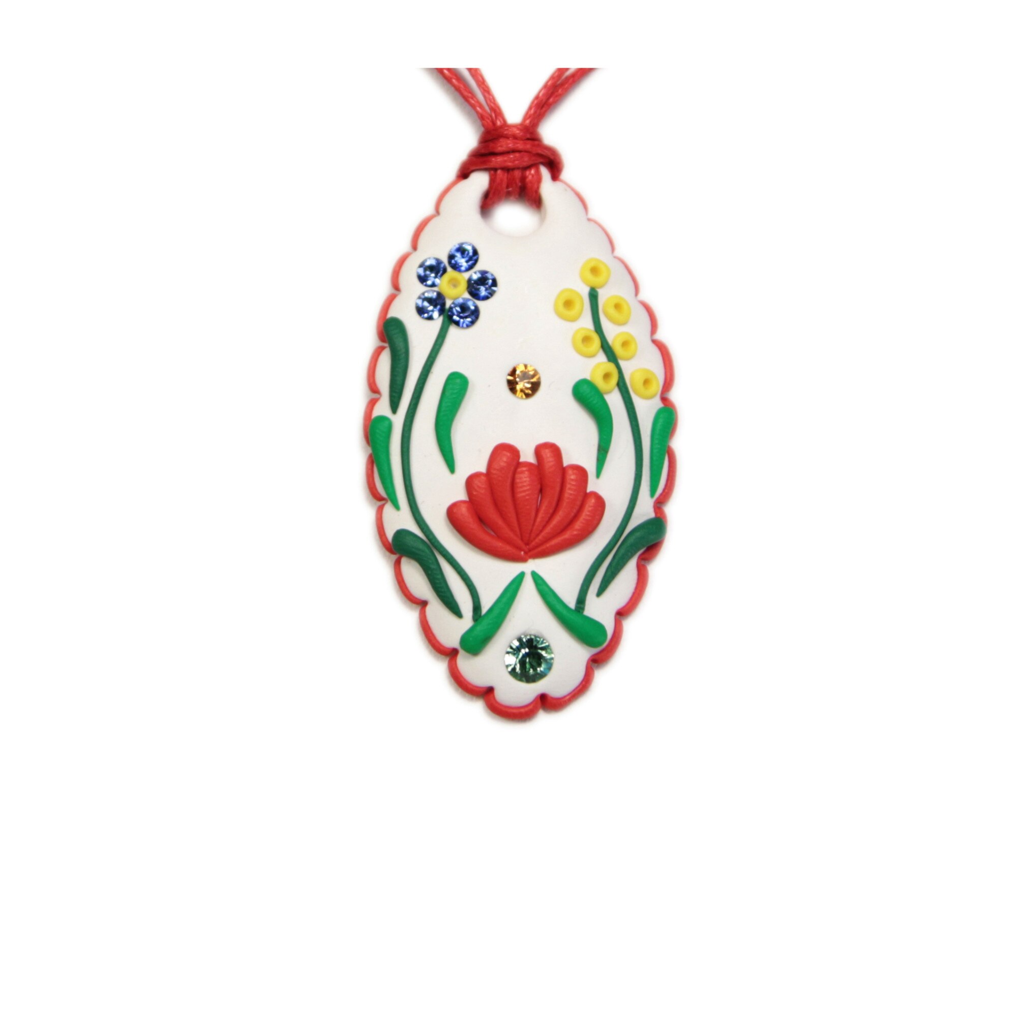 Colier traditional cu cristale, Miidefloriart - model 14