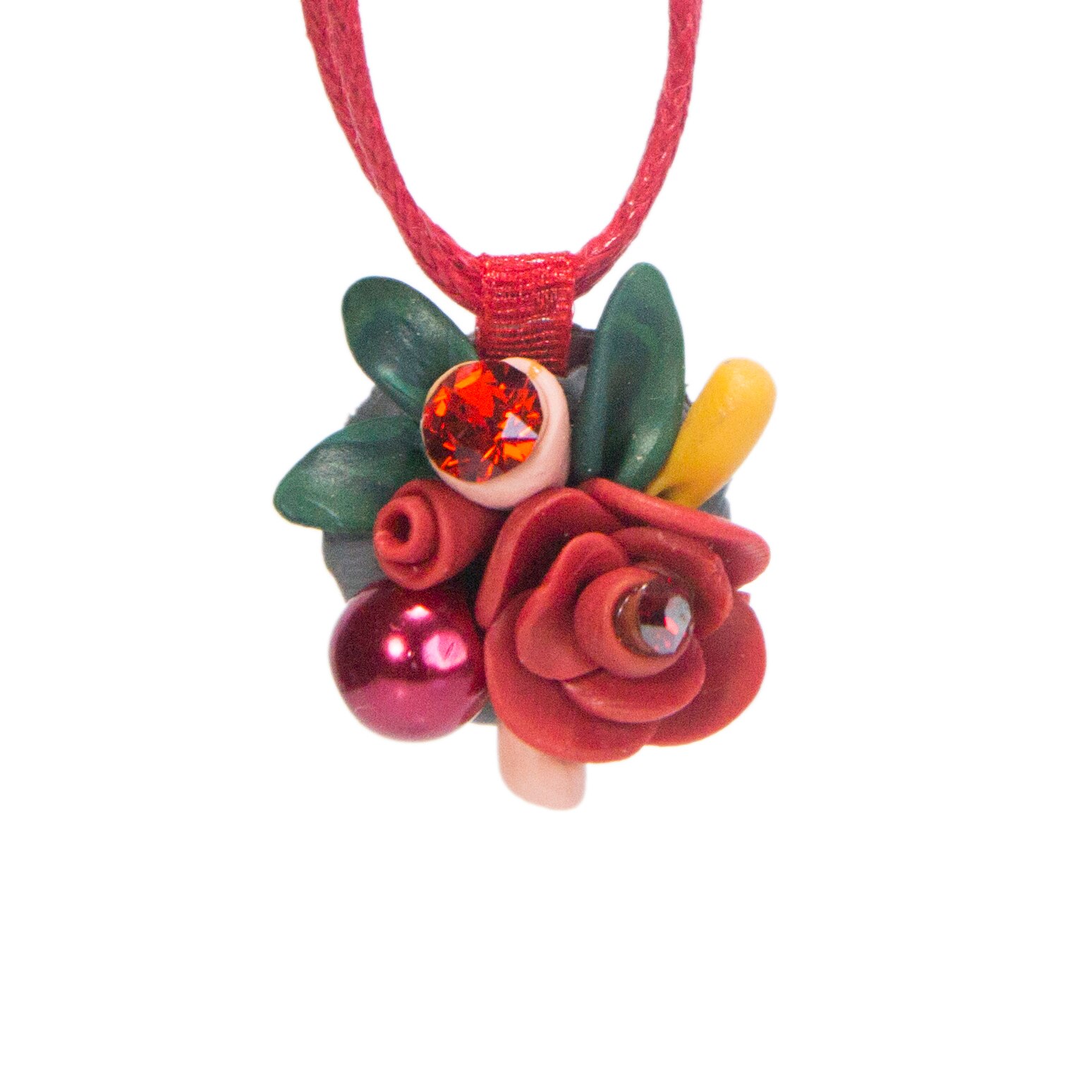 Colier cu cristale, Miidefloriart - model 58