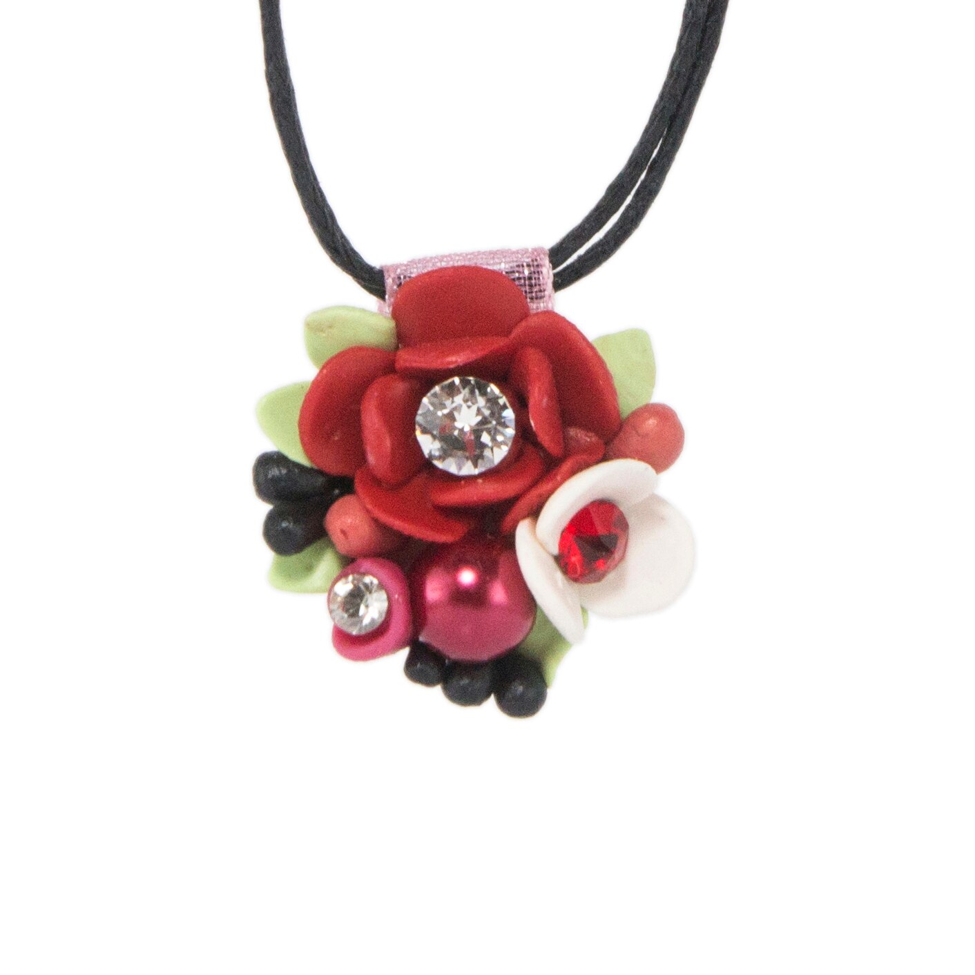 Colier cu cristale, Miidefloriart - model 66