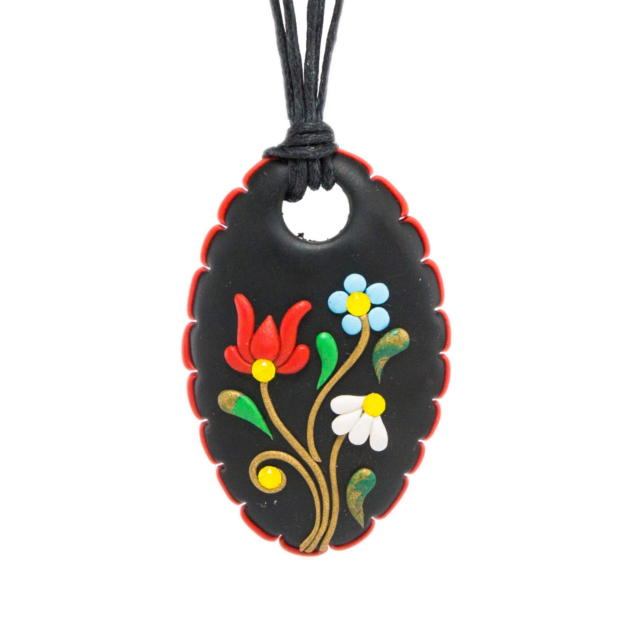 Colier cu cristale, Miidefloriart - model 74