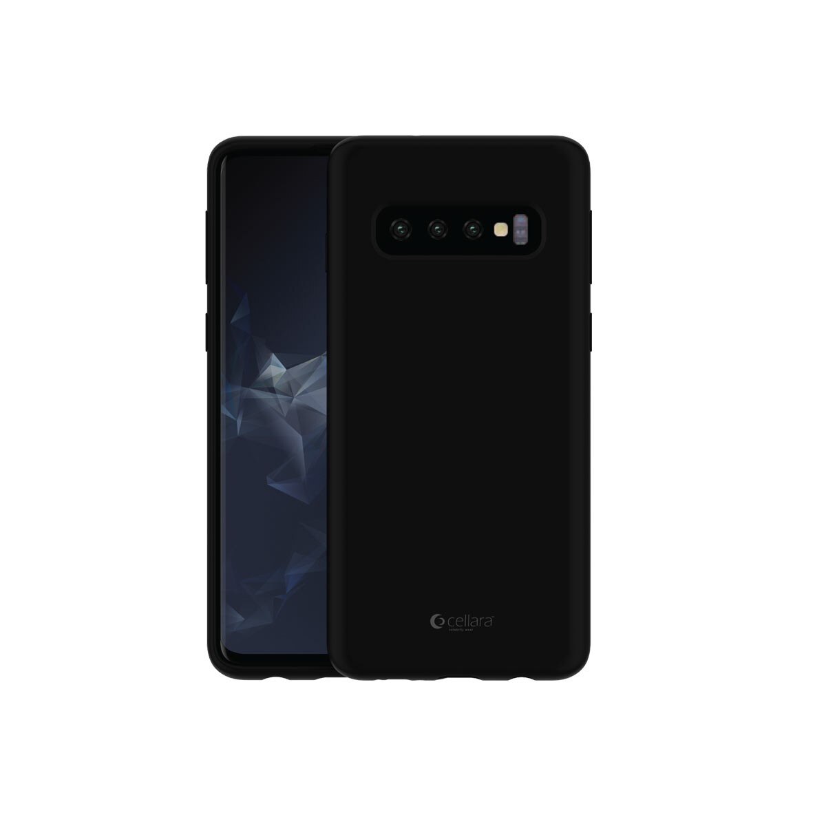 Husa Protectie Spate Cellara Din Silicon Colectia Soft Pentru Samsung Galaxy S10 Plus - Negru