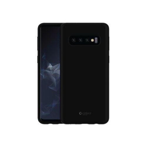Husa protectie spate Cellara din silicon colectia soft pentru Samsung Galaxy S10 - Negru