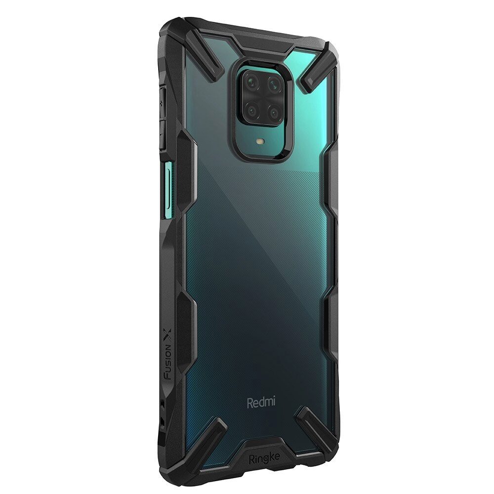 Husa Antisoc Ringke Fusion X pentru Xiaomi Redmi Note 9S / Note 9 Pro, Negru