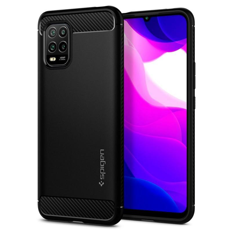 Carcasa Spigen Rugged Armor Xiaomi Mi 10 Lite Matte Black