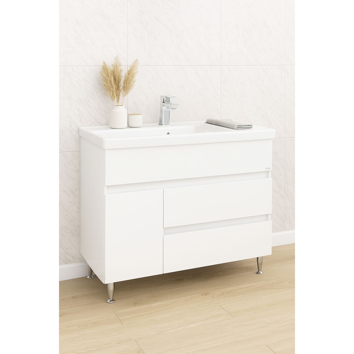 Baza si lavoar, Badenmob, seria 288 - 100x81x45cm, Alb