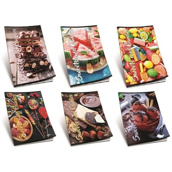 Set 6 caiete SWEET and CANDIES, A4 ,dictando ,hartie 80g/m2 , 42file Set 6 caiete SWEET and CANDIES, A4 ,dictando ,hartie 80g/m2 , 42file