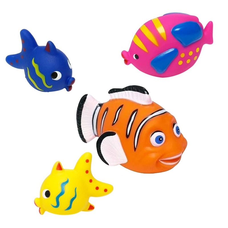 Jucarie de baie Pestisori Eddy Toys Portocaliu 4 buc