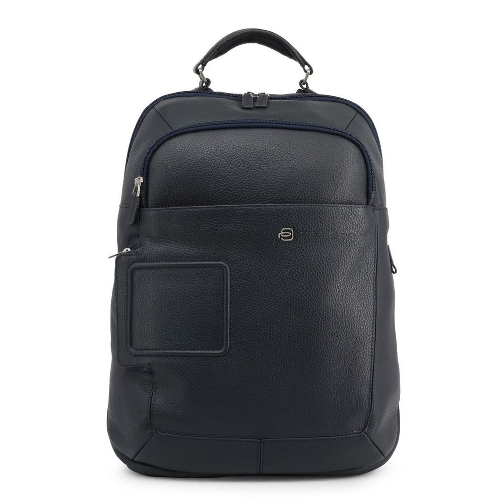 Rucsac port laptop 14” si iPad®10,5’’/9,7” din piele naturala CA3772VI/BLU, bleumarin, Suveran