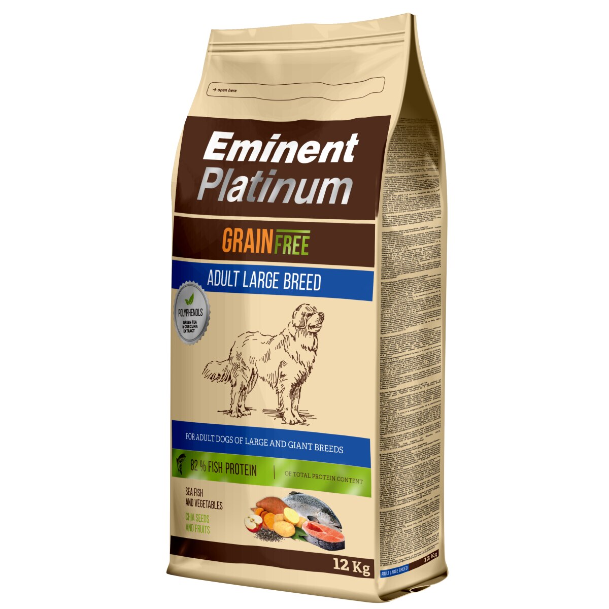 Hrana uscata Eminent Platinum, Adult Large Breed, Grain Free, 12 kg