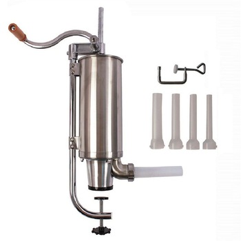 Aparat Umplut Carnati Pe Vertical, 4 Palnii Incluse, 4Kg INOX Aparat Umplut Carnati Pe Vertical, 4 Palnii Incluse, 4Kg INOX