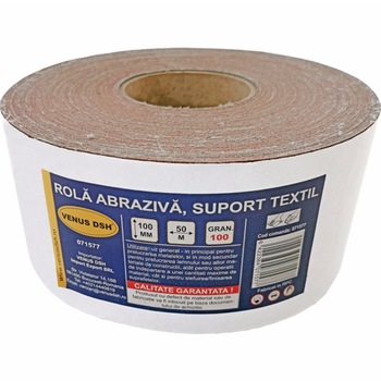 Rola abraziva, suport textil, 100 (100 mm x 50 m) Rola abraziva, suport textil, 100 (100 mm x 50 m)